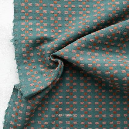 Canyon Springs Basket Weave - Teal by Fableism