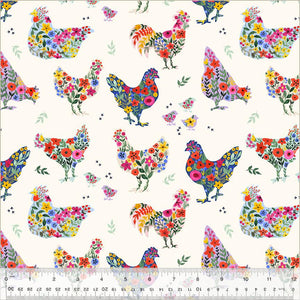 Chicken Littles Chicks in the Garden Ivory