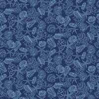 Cobalt Seas Navy Monotone Shells