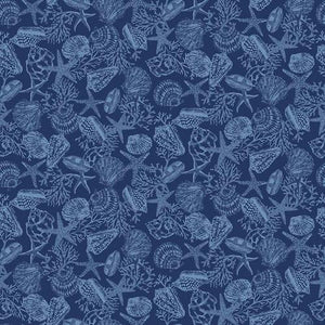 Cobalt Seas Navy Monotone Shells