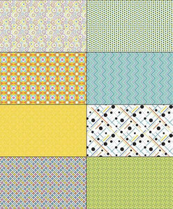 Colour Wall Fat Eighth Panel  - Yellow