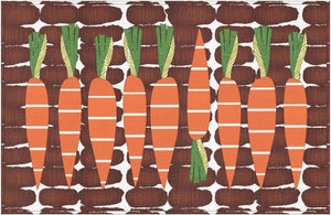 Cool Carrots Floor Canvas Rug Pattern - Digital Pattern