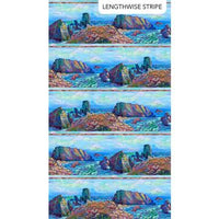 Crystal Sea Blue Multi Border