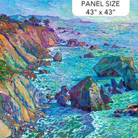 Crystal Sea Blue Multi Panel