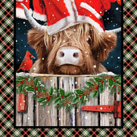 Highland Heart - Panel - Black Multi