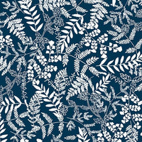 Fern Garden Navy