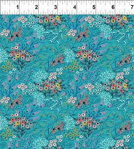 Whimsy Bloom Teal