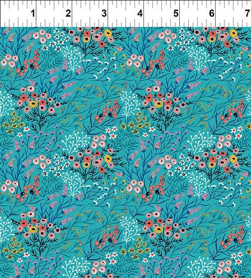 Whimsy Bloom Teal