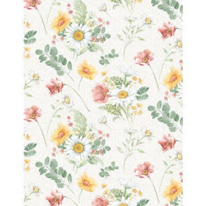 Daisy Days Large Floral Cream