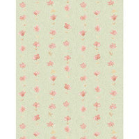 Daisy Days Floral Stripe Green