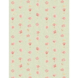 Daisy Days Floral Stripe Green