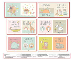 Safari Sunrise-36" Book Panel