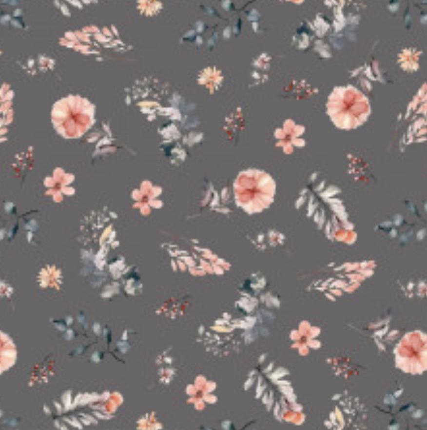 Avalana Jersey Flowers Grey