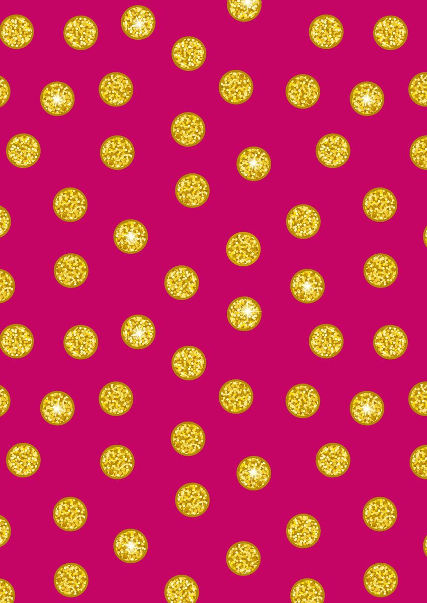 Disco Dots Pink & Gold