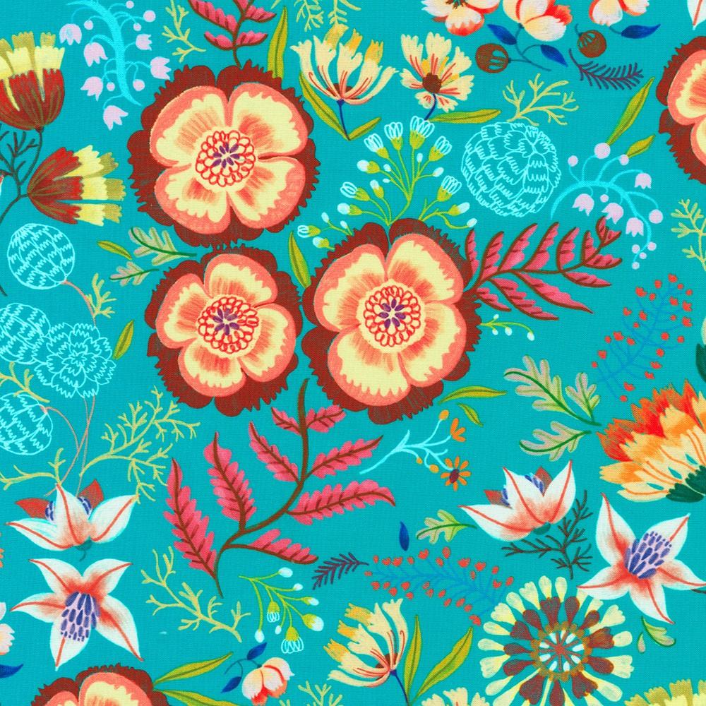 Faraway Florals Turquoise