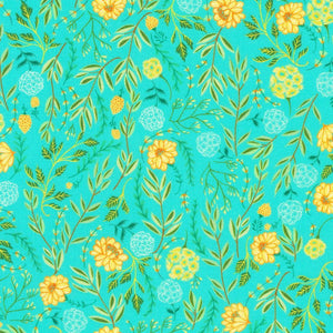 Faraway Florals Aqua