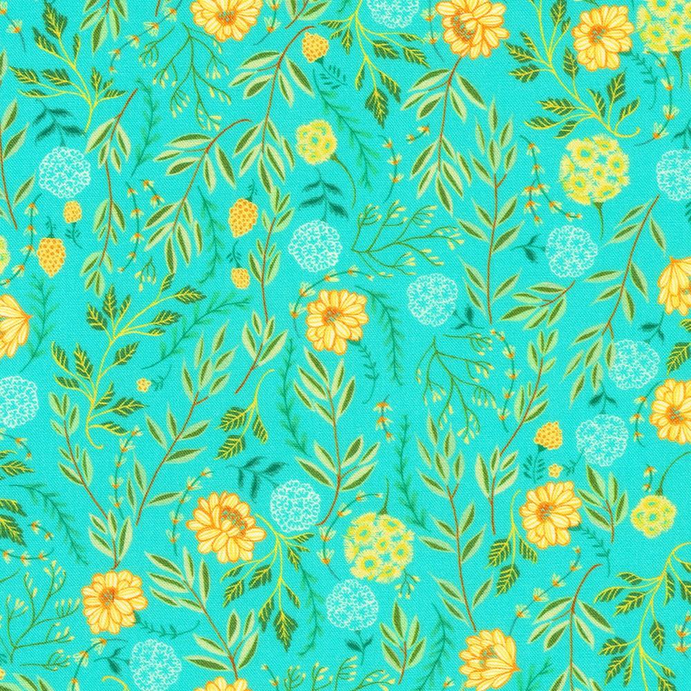 Faraway Florals Aqua