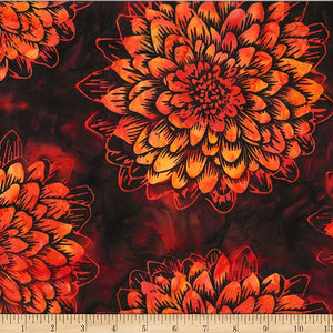 Bali Batik Dahlia Flame