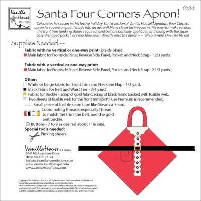 Santa Four Corners Apron