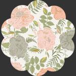 Foraged Garland Peony Knit  by Bonnie Christine for AGF