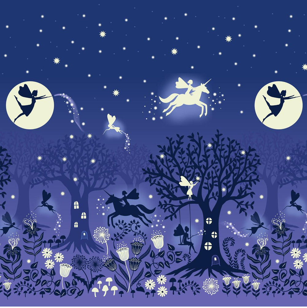 Glow Fairies Double Border  Night