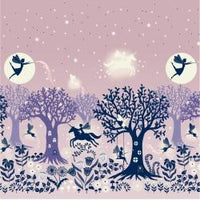 Glow Fairies Double Border  Pink