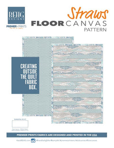 Half Drop Floor Canvas Pattern -digital download