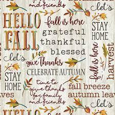 Hello Fall Words  Whitewash