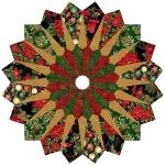 Hoffman Tree Skirt Black/Gold Kit