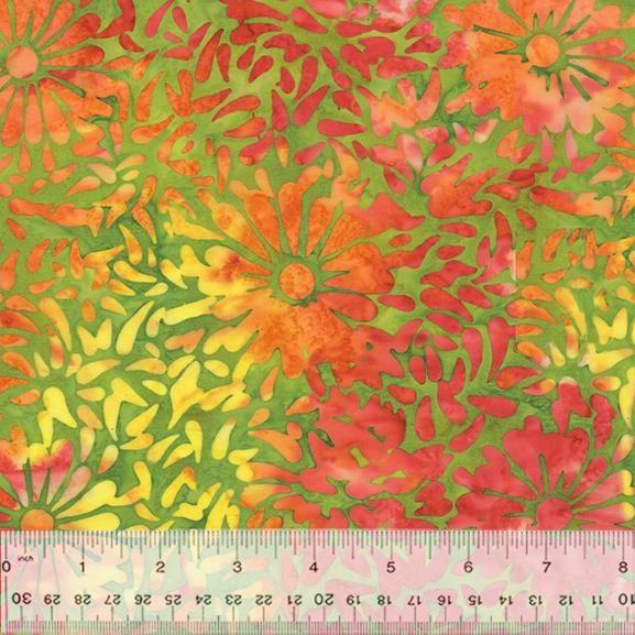 JDJ -Tropical Daisy Petals Green