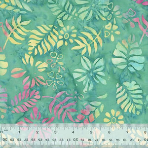 JDJ - Fairy Land Tropical Leaves Teal