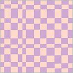 Kaleidoscope Checker Blush/Vervain by Annabel Wrigley