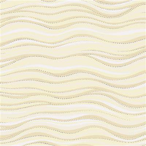 Laurel Burch Basic Wave Lt Cream Silver Metallic