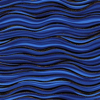 Laurel Burch Basic Wave - Royal Blue Metallic
