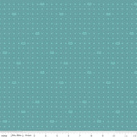 Mod Meow-Dots Teal