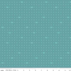 Mod Meow-Dots Teal