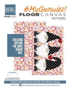 My Gnomies Floor Canvas Rug Pa ttern - digital Download