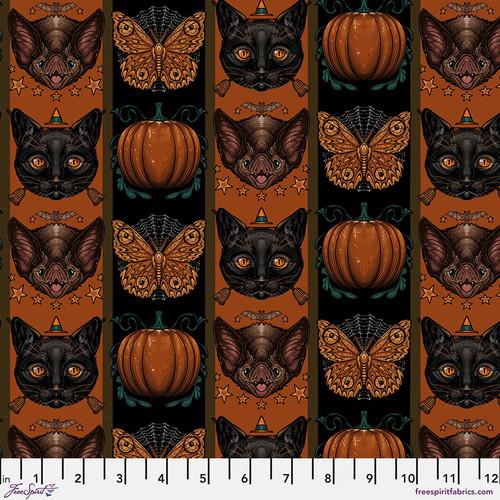 Mystic Moonlight Halloween Stripe by Rachel Hauer