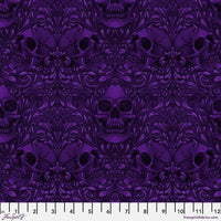 Mystic Moonlight Skull Damask