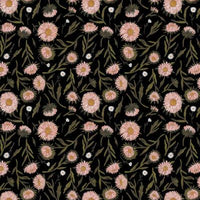 Nature Trail Large Floral  Black