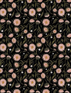Nature Trail Large Floral  Black