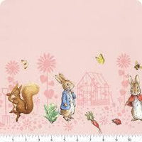 Peter Rabbit Border Print Pink