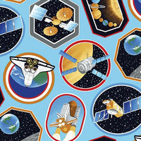 Space Race Space Decals 58"
