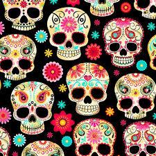 Sugar Skulls Minky