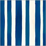 Tea Cup Broad Stripe Blue