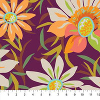 Trade Winds Burgundy Rayon
