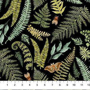 Wild Harvest Ferns Black