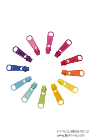 Zipper Pulls-Brights (12)