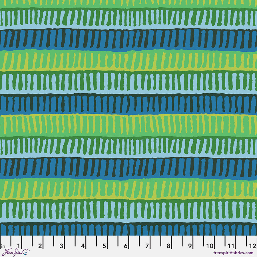 August 2025 - Zipper Stripe - Green - Kaffe Fassett