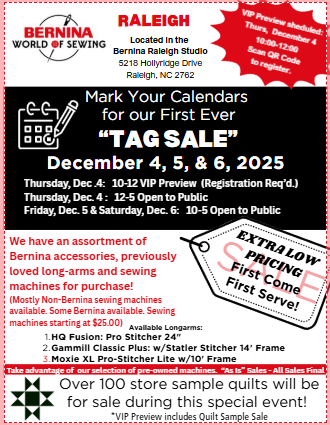 Tag Sale - VIP Preview - December 4, 2025  10:00am - 12:00am